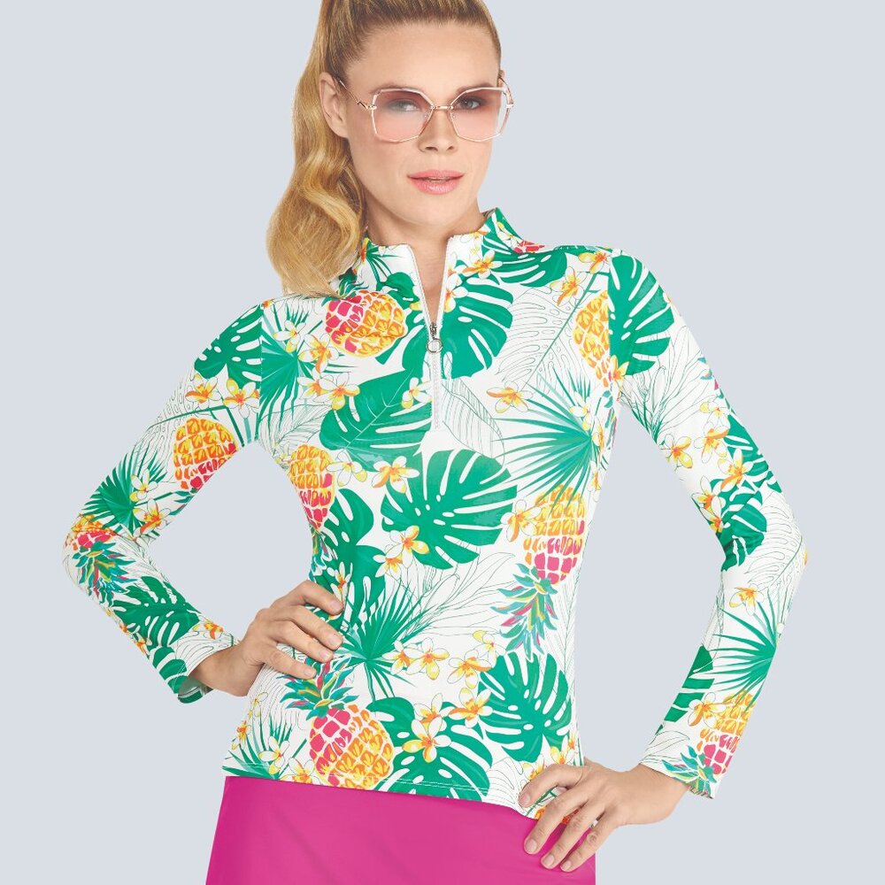 Gorgeous Top - Pina Colada Print